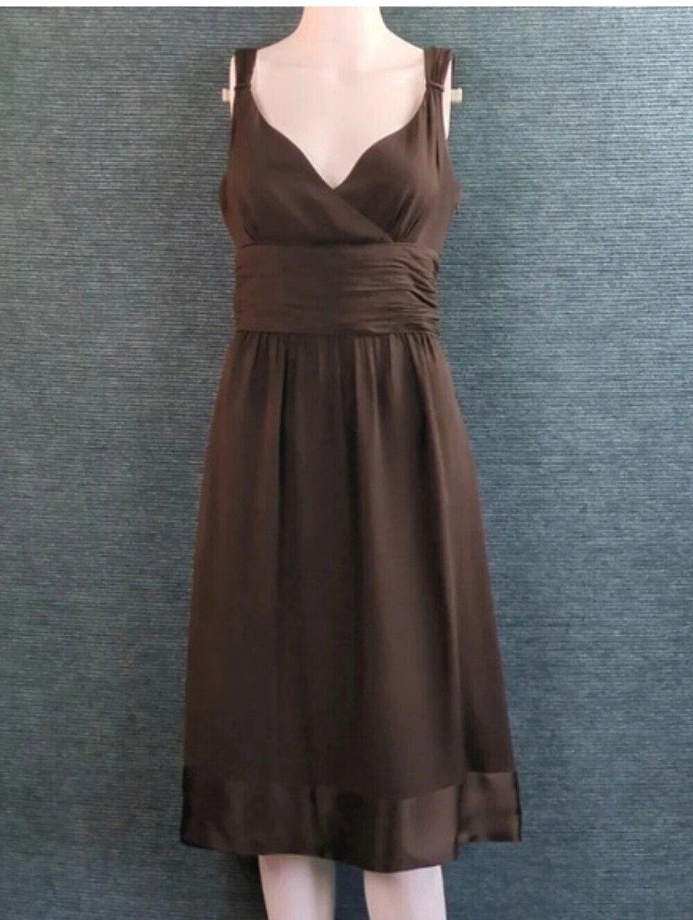 Ann Taylor For Kitty Rescue! Black Silk Cumberbund Dress